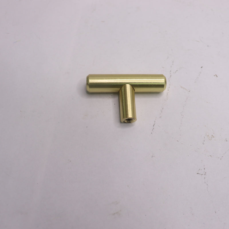 Laurey T-Bar Knob Satin Brass Steel 2" 87904