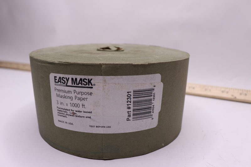Easy Mask Premium Masking Paper Green 3" x 1000' 12301