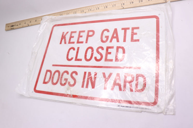 My Sign Center "Dogs in Yard Keep Gate Closed" Sign 10" x 14" A82-541AL