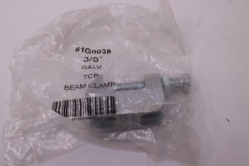 Bluefin Wide Top Beam Clamp Electro Galvanized 3/8" GVBC038W