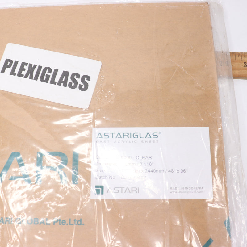 (3-Pk) Astariglas Acrylic Sheets Sign Board with Protective Film