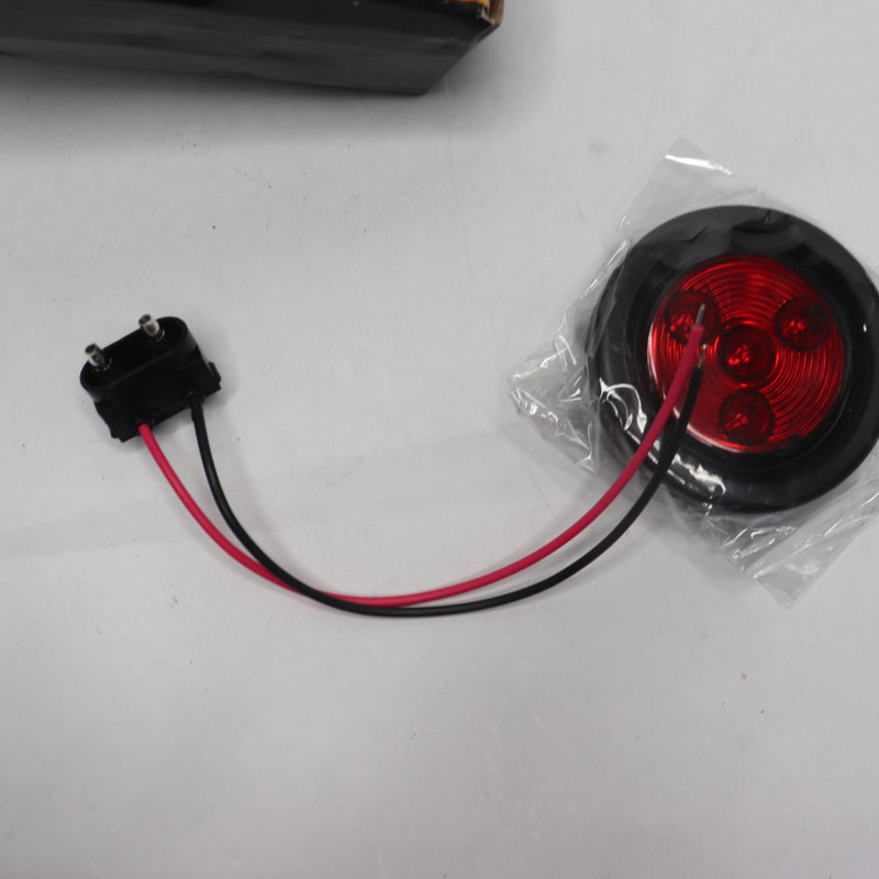 (5-Pk) Partsam 4 LED Round Sealed Trailer Clearance Marker Light Mount Grommet