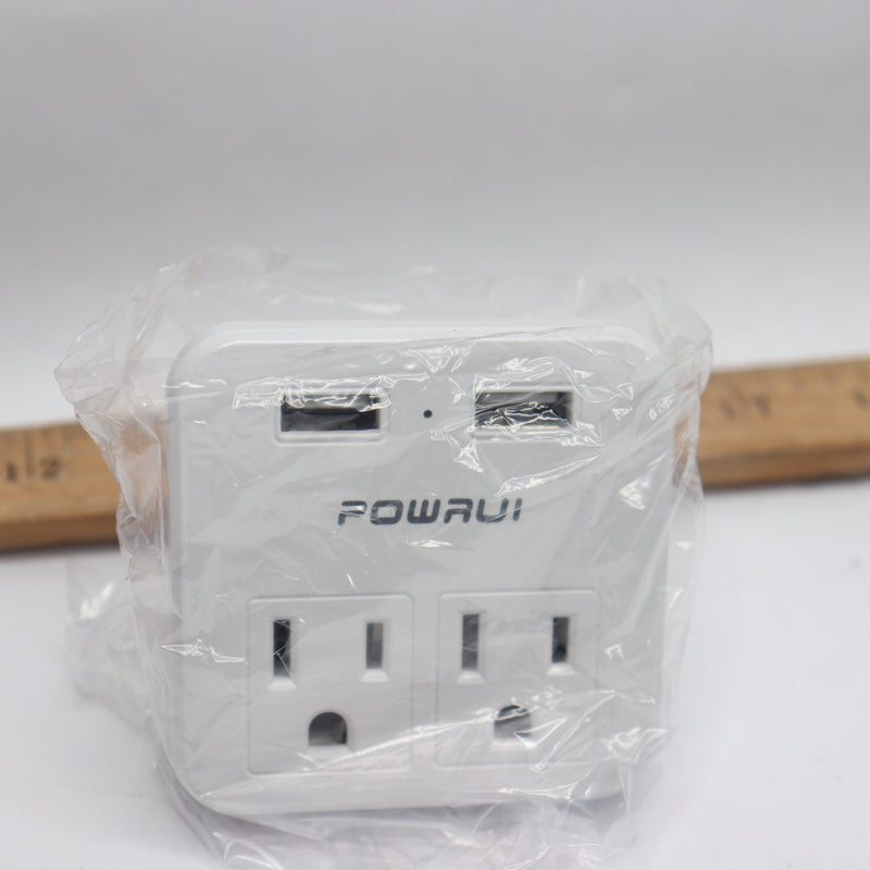 Powrui USB Wall Charger Surge Protector Output 5V Type C European AHR-095-C