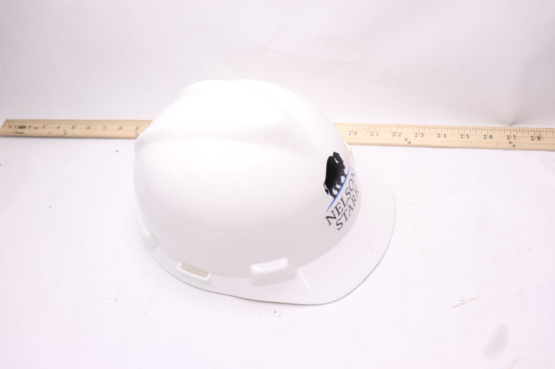 MSA Personalized Hard Hat with Nelson Stark Logo No Insert - What's Shown Only