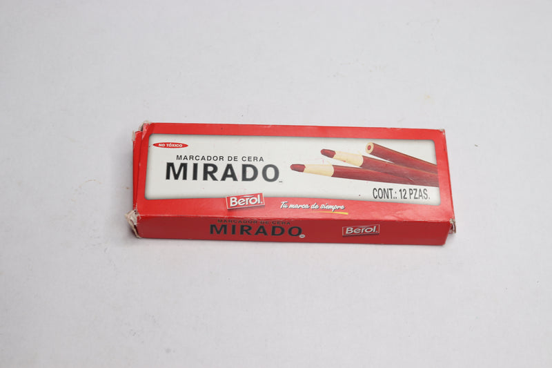 (12-Pk) Berol Mirado Peel Off China Marker Red