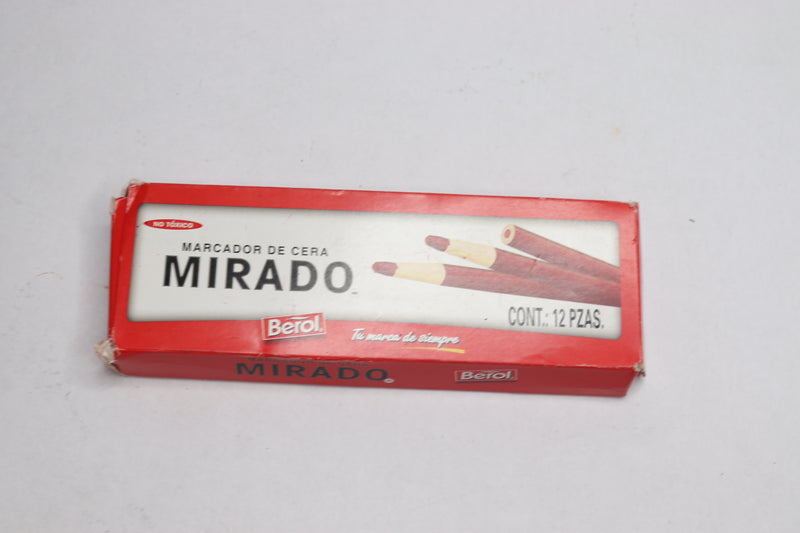 (12-Pk) Berol Mirado Peel Off China Marker Red