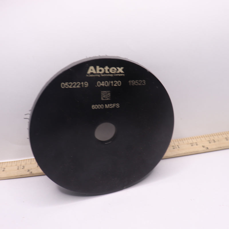 Abtex Disc Brush Black 120 Grit 6" x .040" x 7/8" 0522219