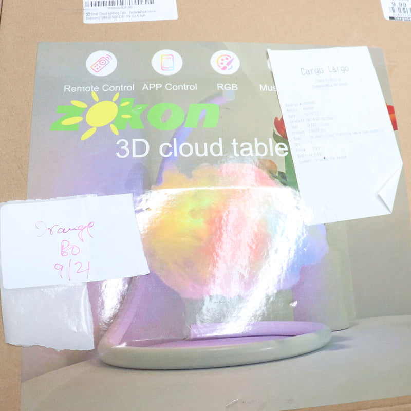 3D Cloud Table Lamp Desk Light Kit Music Sync