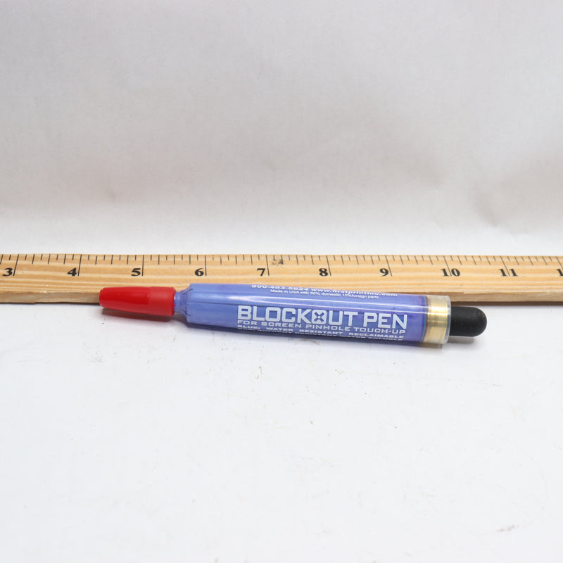 Blockout Pen Blue for Use with Water Based Inks