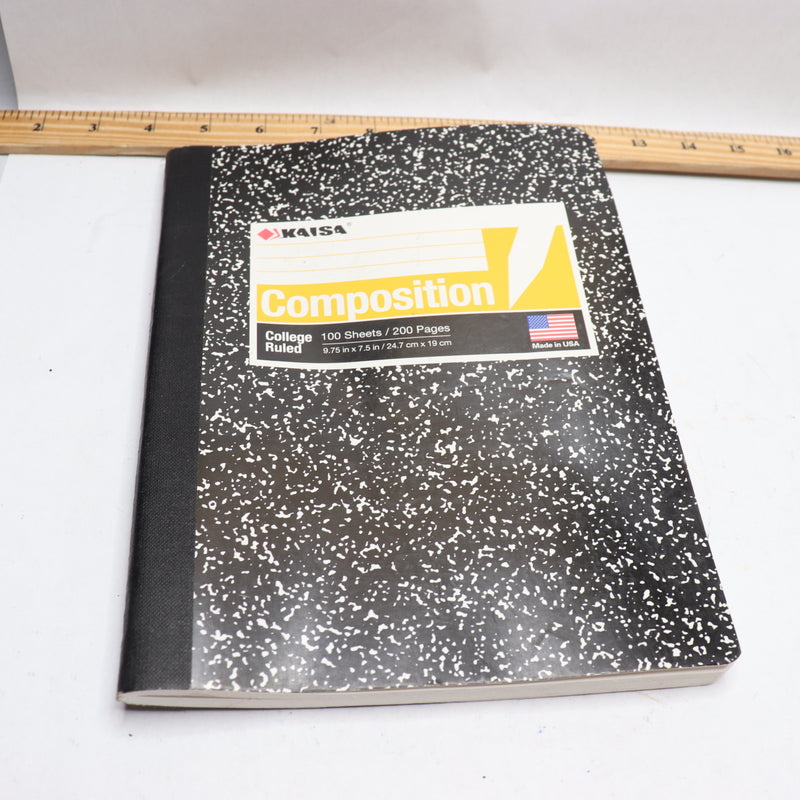Kaisa Composition Notebook 9.75" x 7.5" C10001C