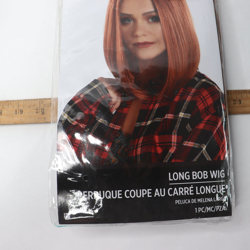 Amscan Long Bob Wig Red Suit Yourself Adult Costume Accessory