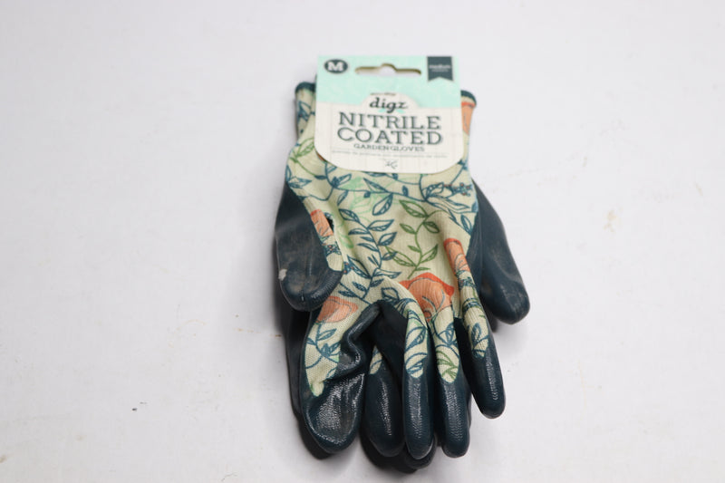 Digz Gardening Gloves Nitrile Multicolored Medium