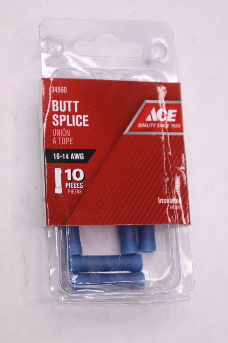 (10-Pk) Ace Butt Splice Connectors 16-14 AWG 34560