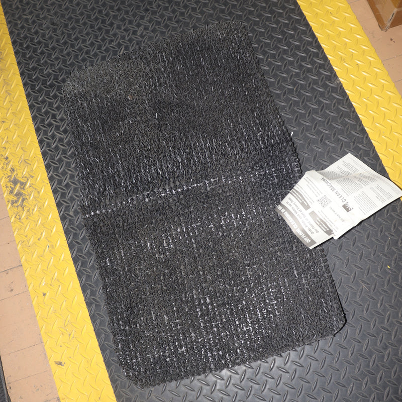 Astroturf Clean Machine Flair Doormat Polyvinyl Chloride Black Flint 18" x 30"