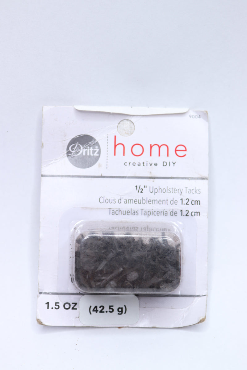 Dritz Home Upholstery Tacks Alloy Steel Black 1/2&quot; 1.5 Oz. 9004