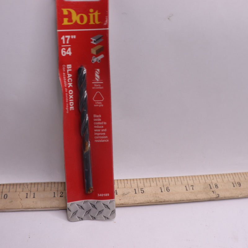 Do It Split Point Drill Bit Steel Black Oxide 17/64" 340189