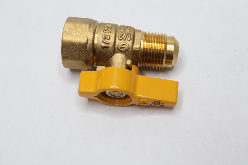 Eastman Gas Valve Brass 1/2" Flare x 1/2" FIP 60003B