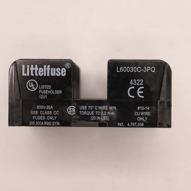 Littelfuse Fuse Block Class CC Thermoplastic 2.28" W L60030C-3PQ