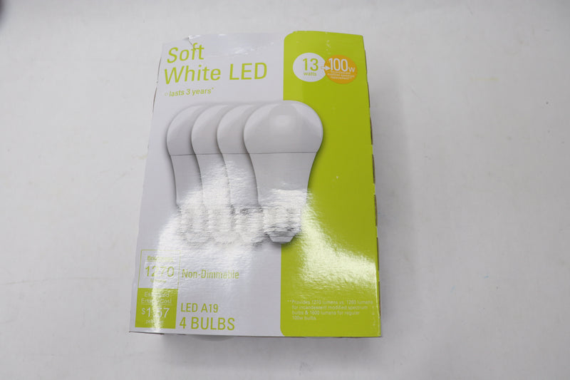 (16-Pk) GE Lighting General Purpose Light Bulbs Non-Dimmable Soft White E26 13W