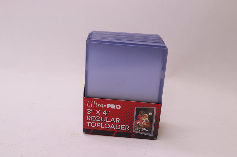 (25-Pk) Ultra Pro Regular Toploader Clear 3&quot; X 4&quot; 81222