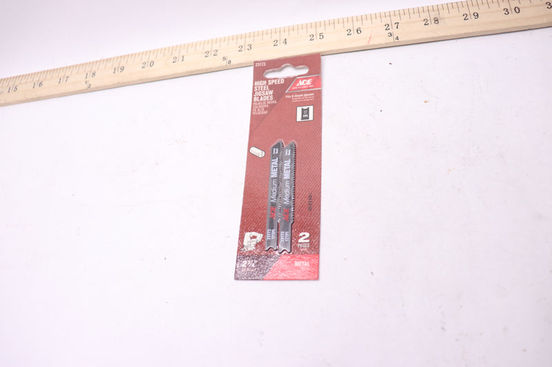 (2-Pk) Ace Jigsaw Blades High Speed Steel 17 TPI Medium Metal 23173