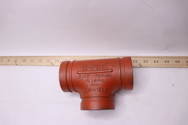 Grinnell G-Fire Grooved Pipe Tee 2-1/2" / 73.0 mm