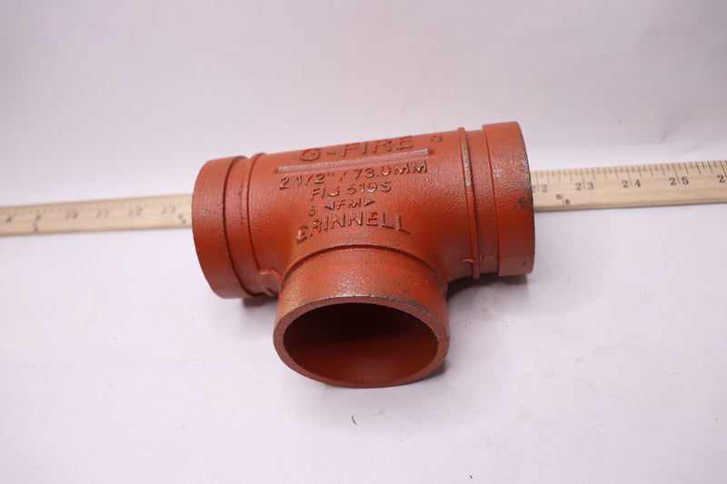 Grinnell G-Fire Grooved Pipe Tee 2-1/2" / 73.0 mm