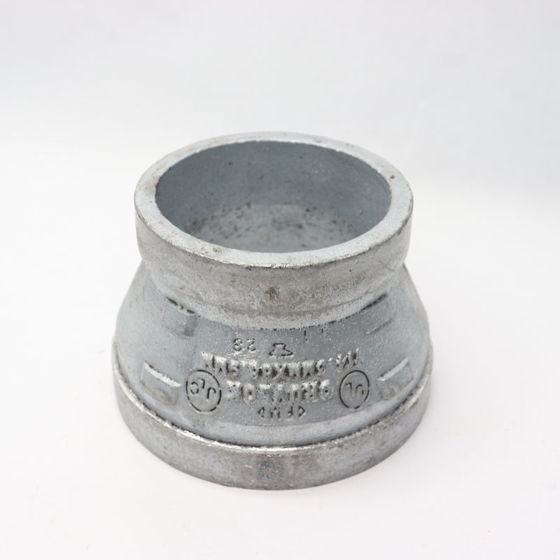 Gruvlok Concentric Reducer Grooved Pipe Fitting Galvanized 4" x 3" 7072
