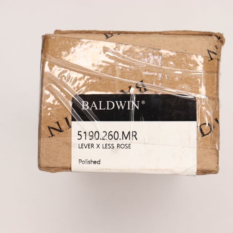 (1-Pair) Baldwin Estate Craftsman Lever Indoor Door 5190.260.MR