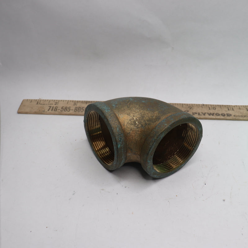 BMI 90 Degree Elbow Pipe Fitting Class 125 Red Brass 2"