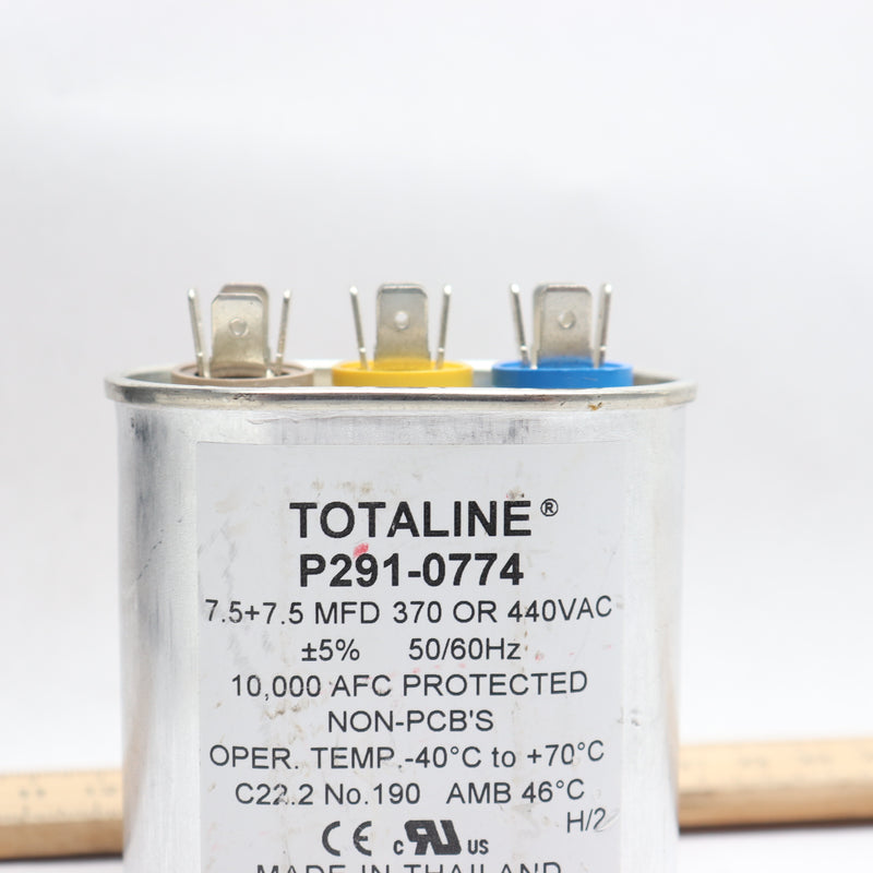 Totaline Run Oval Capacitor 370 or 440VAC 50/60Hz P291-0774