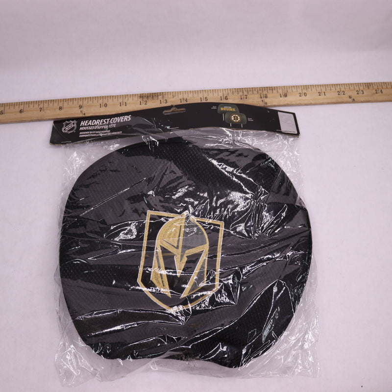 (2-Pk) Fanmats Vegas Golden Knights Embroidered Head Rest Cover Set 24558