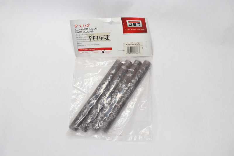 (4-Pk) Jet Hard Sanding Sleeves Aluminum-Oxide 150 Grit 6" x 1/2" 575904