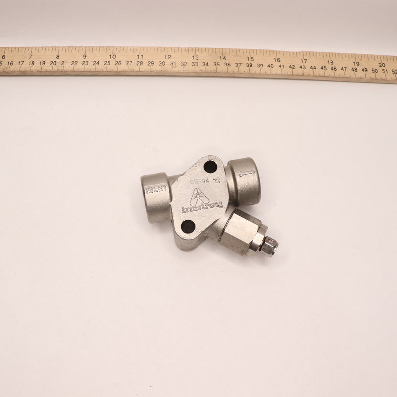 Armstrong Integral Strainer Two Bolt Connector L-R Stainless Steel 3/4" NPT