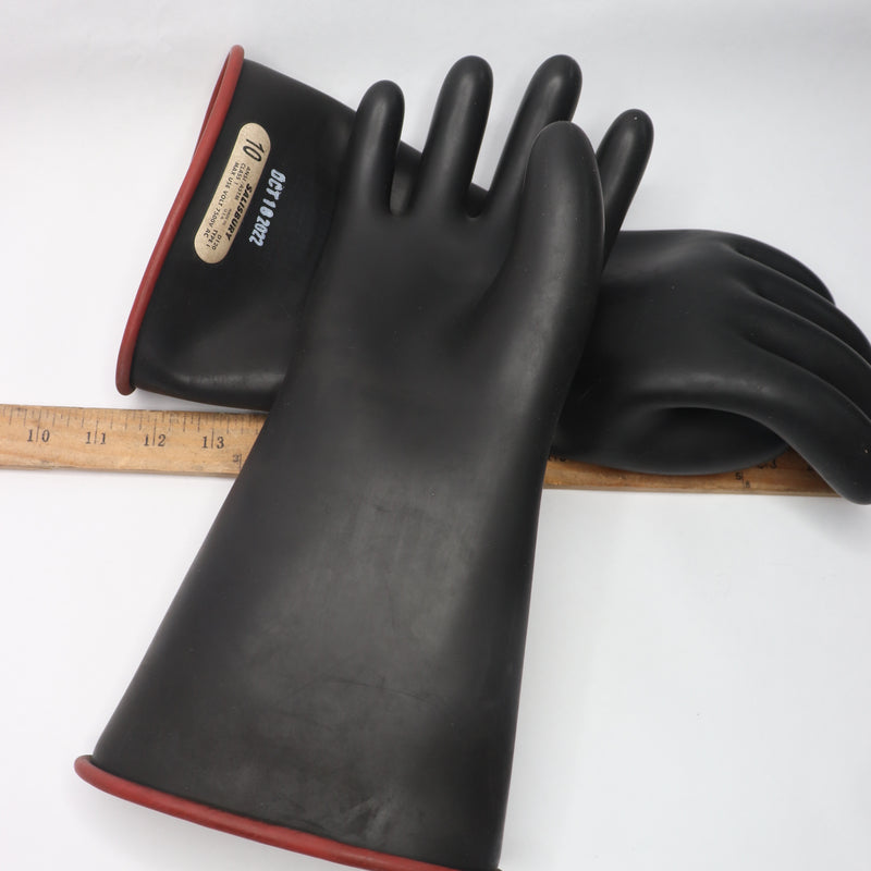 (Pair) Salisbury Electrical Gloves Natural Rubber Class 1 Size 10