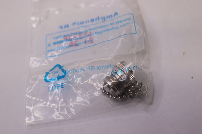 Amphenol RF Connector Accessories Dust Cap Female w/ Chain Nickel Brass 172306