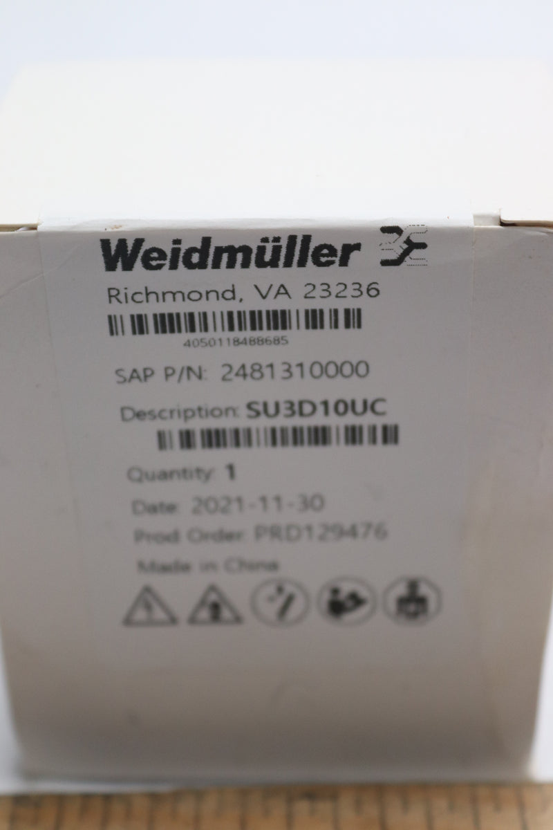Weidmuller Circuit Breaker Thermal Magnetic 10A 277 V AC DC Lever DIN Rail