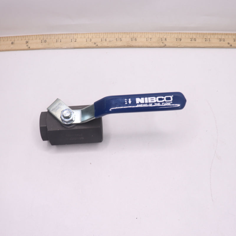 Nibco Two-Piece Ball Valve Carbon Steel 1/2" T-580-CS-R-25