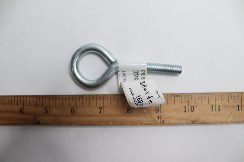 Everbilt Eye Bolt with Nut Zinc-Plated 3/8" x 4" 116 167