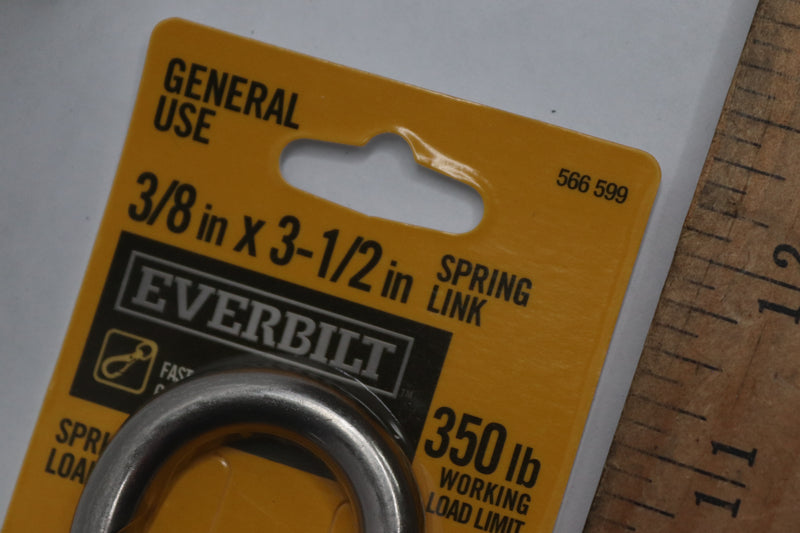 Everbilt Spring Link 350 Lb Working Load 3/8" x 3-1/2" 566 599