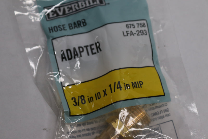 Everbilt Hose Barb Adapter Brass 3/8" I.D. Barb x 1/4" MNPT LFA-293