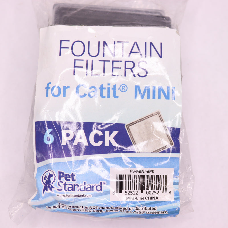 (6-Pk) PetStandard Filters for Catit Mini Fountains PS-MINI-6PK