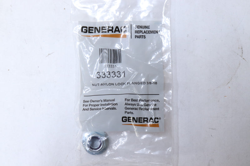 Generac Nylon Lock Flanged Nut 3/8"-16 333331