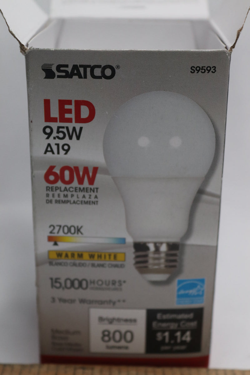 Satco LED Bulb Base E26 A19 27K 10W 120V S9593