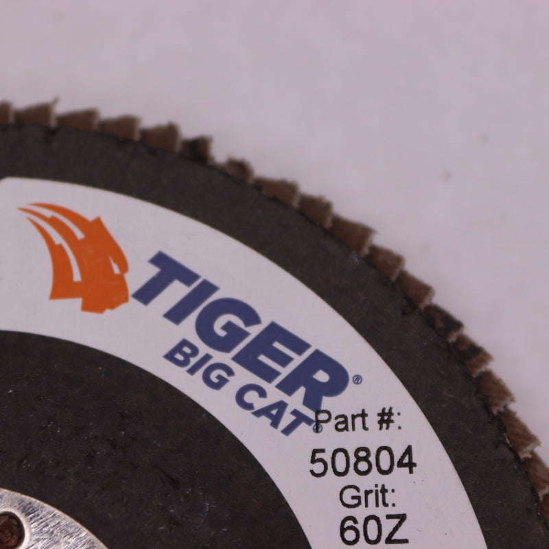 Weiler HD Abrasive Flap Disc Zirconia Alumina T27 60-Grit 7/8" Arbor 4-1/2" Dia