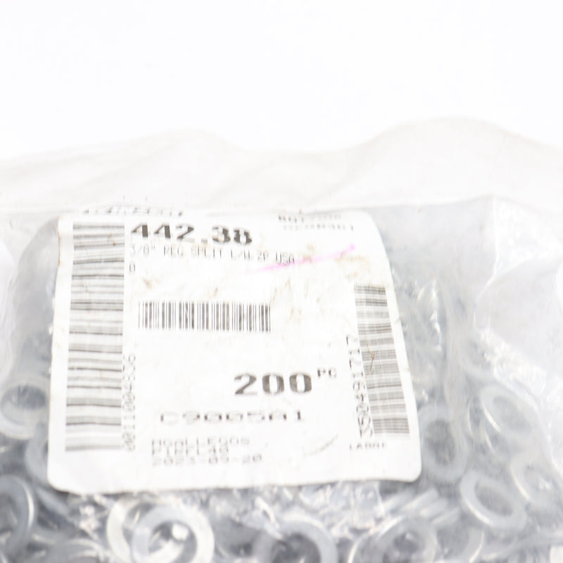 (200-Pk) Winzer Regular Split Lock Washer Zinc Plated 442.38