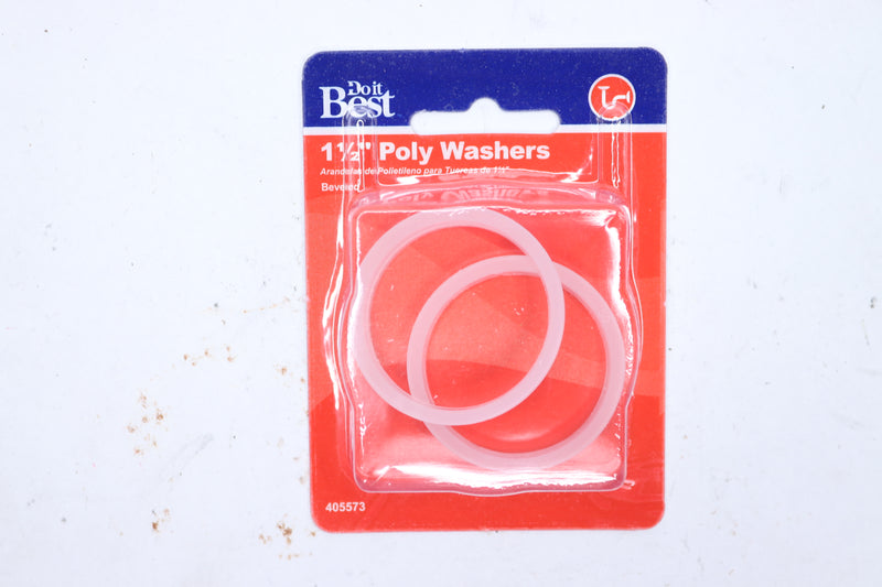 (2-Pk) Do It Poly Slip Joint Washer 1-1/2" x 1-1/2" 405573