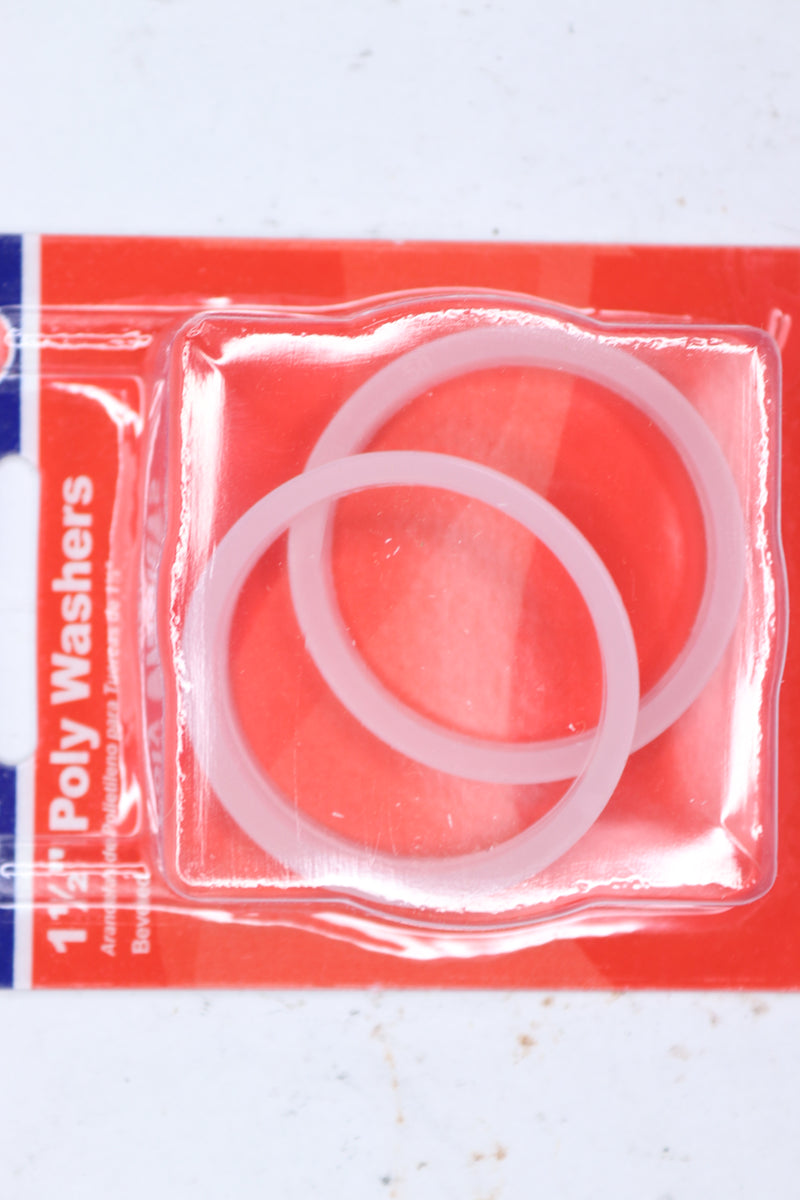 (2-Pk) Do It Poly Slip Joint Washer 1-1/2" x 1-1/2" 405573