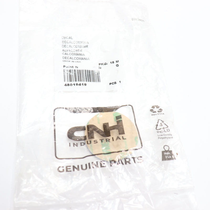 CNH Decal 48019419