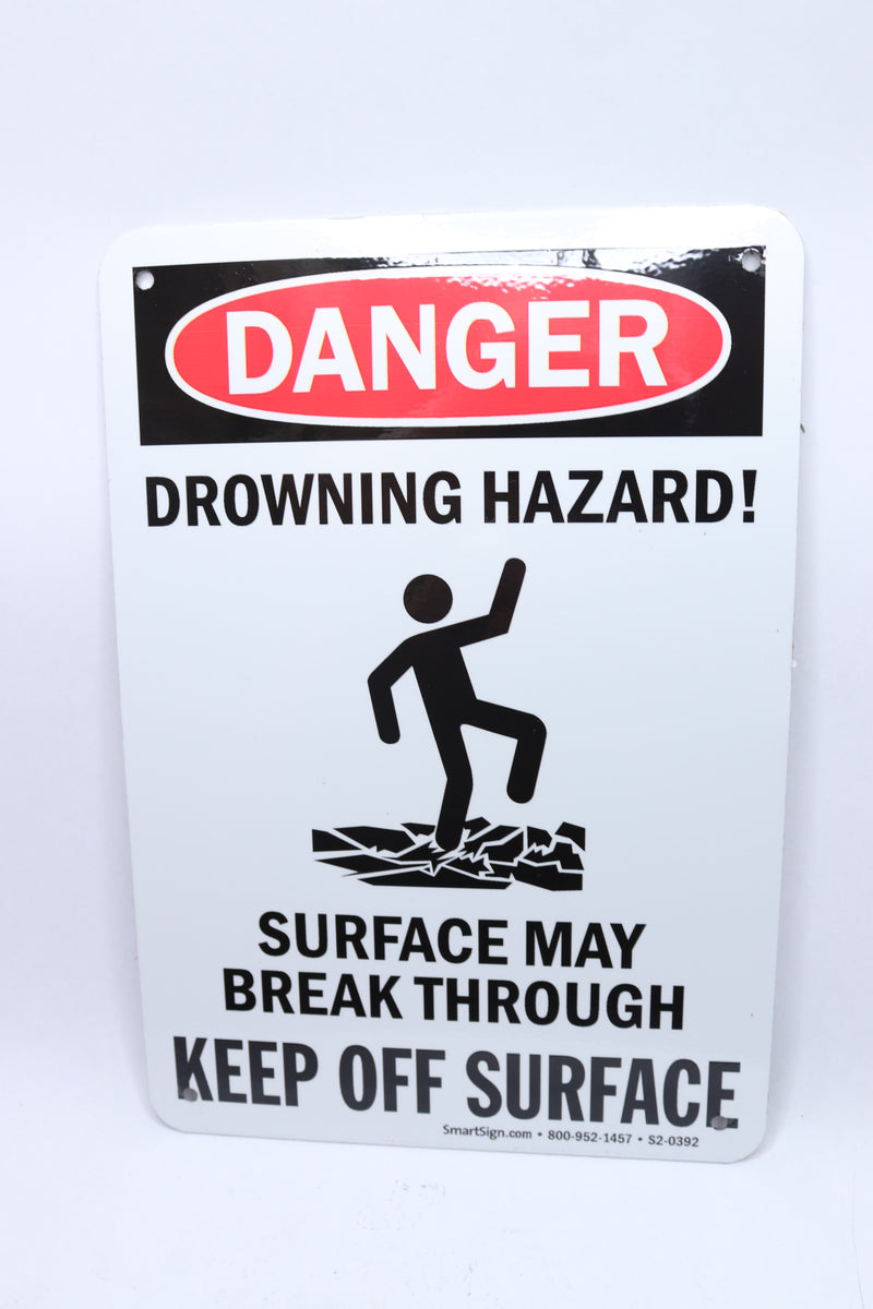 SmartSign Danger Sign: Drowning Hazard 7" x 10" S2-0392